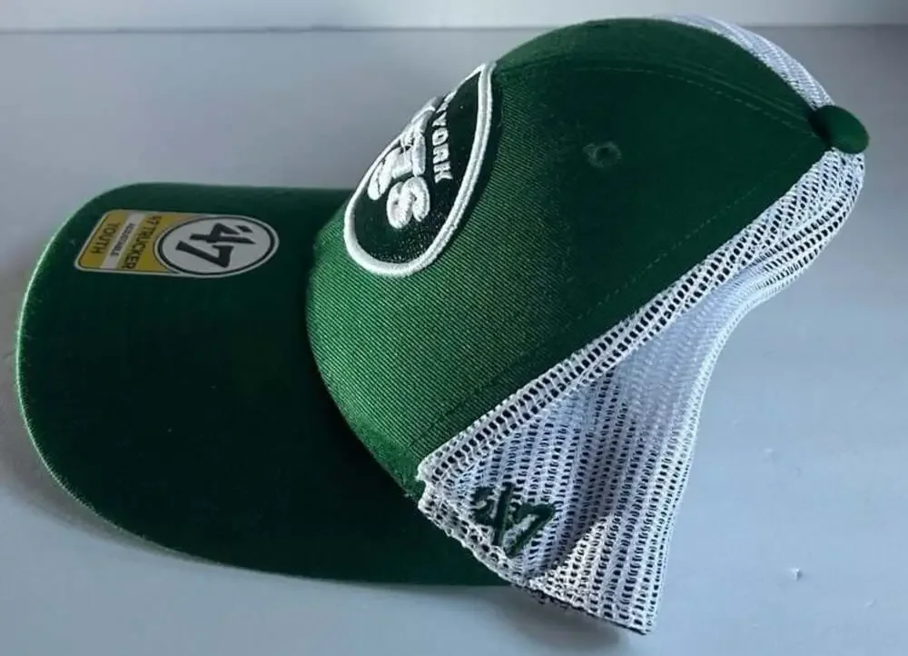 New York Jets '47 Brand Green Trucker Adjustable Backstrap Hat – Youth